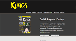 Desktop Screenshot of kincsprogram.hu