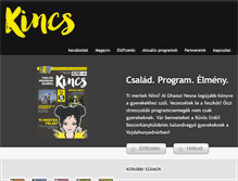 Tablet Screenshot of kincsprogram.hu